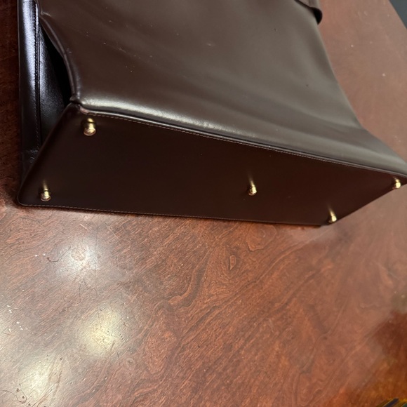 Gorgeous Vintage Gucci Chocolate Brown Leather Tote 🤎 - Picture 12 of 15